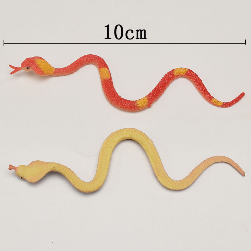 Simulation Color Simulated Snakes Model Cobra Flexible Glue Simulated Snakes Trick Scary Snake Toy Mini Simulated Snakes Props