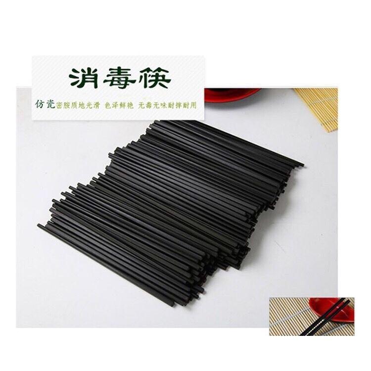 commercial 10-100 pairs of frosted black hotel chopsticks melamine high temperature sterilized cupboard special restaurant chopsticks