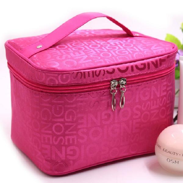 No. plus-Sized Lettered Make-up Bag Handbag Cubic Bag Large Capacity Storage Wash Bag Cosmetic Bag New Handbag