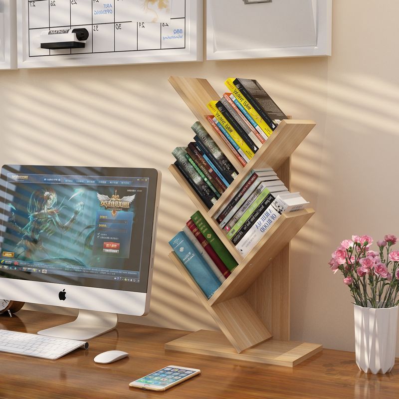 multi-layer desktop tree-shaped bookshelf children‘s simple rack student desktop vertical boy shelf bookcase storage rack