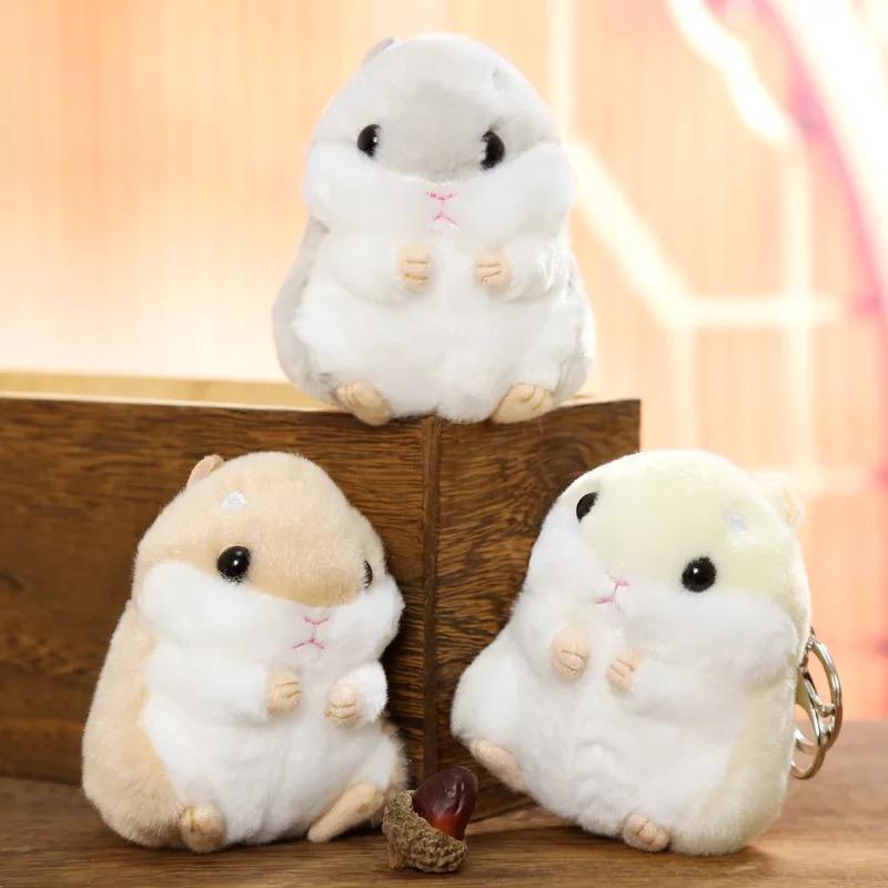 boutique hamster doll bag keychain pendant plush toy small doll cute mouse girls schoolbag pendant