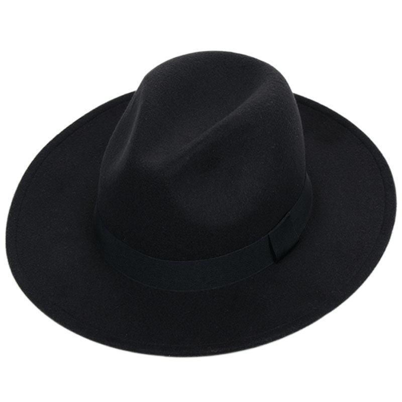 beach hat men‘s and women‘s british vintage top hat groom wedding hat korean style trendy gentleman big brim wide brim hat