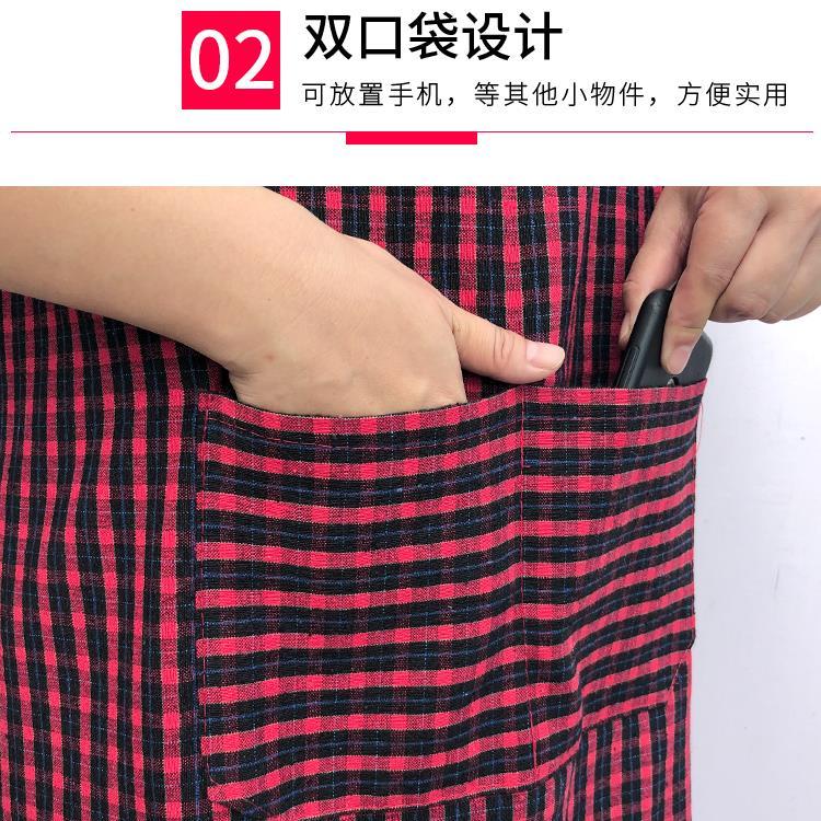 Cotton Apron Women's New Kitchen Cooking Vest Cotton Linen Apron Men's Work Old Coarse Cloth Waistcoat Overclothes