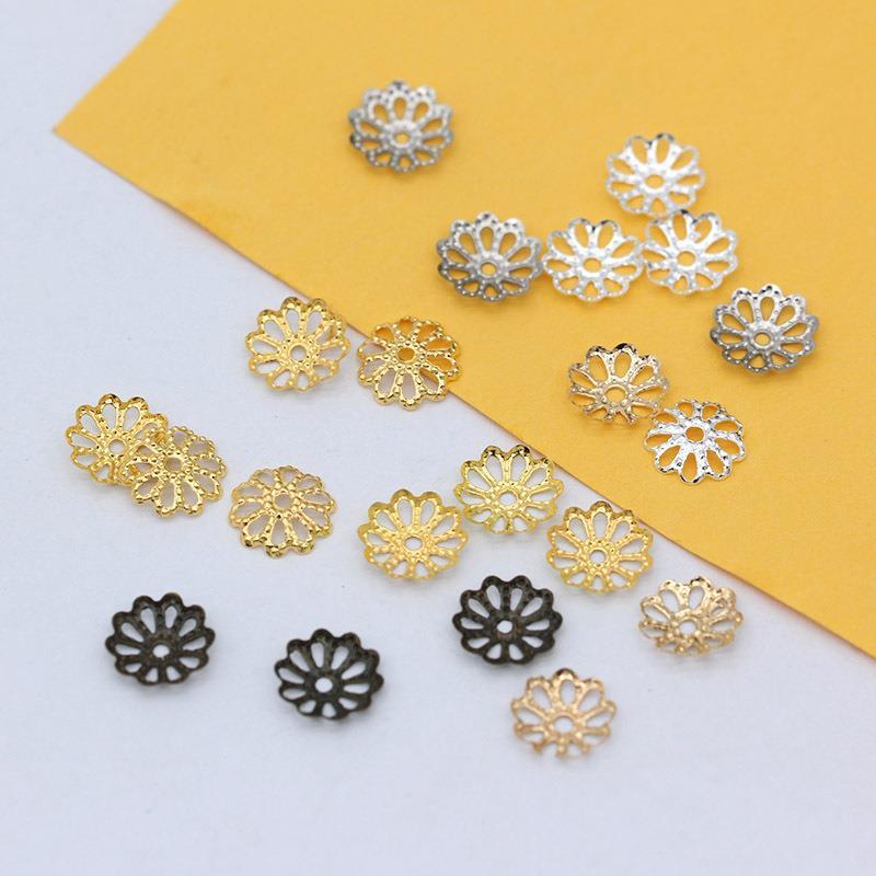 diy handmade ornament production accessories embossed twist point receptacle antique accessories ornament bead cushion spacer pearl hollowed-out material