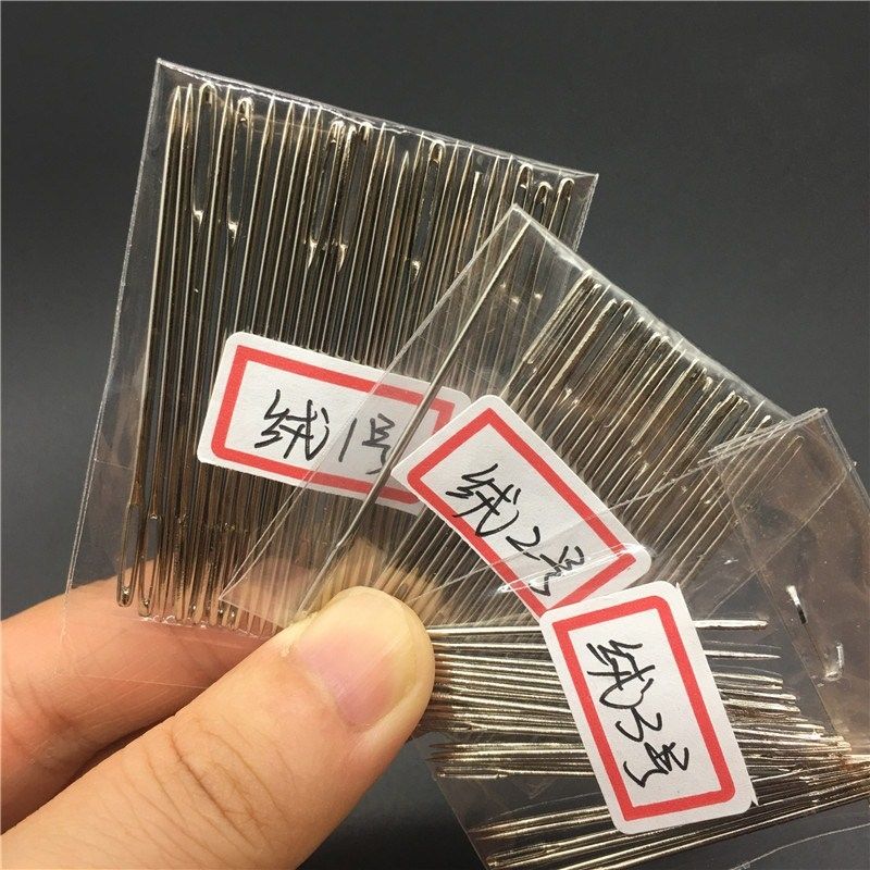 large hole hand-woven small tool stainless steel doll suture needle bottle knitting needle hand knitting yarn thick head large hole needle