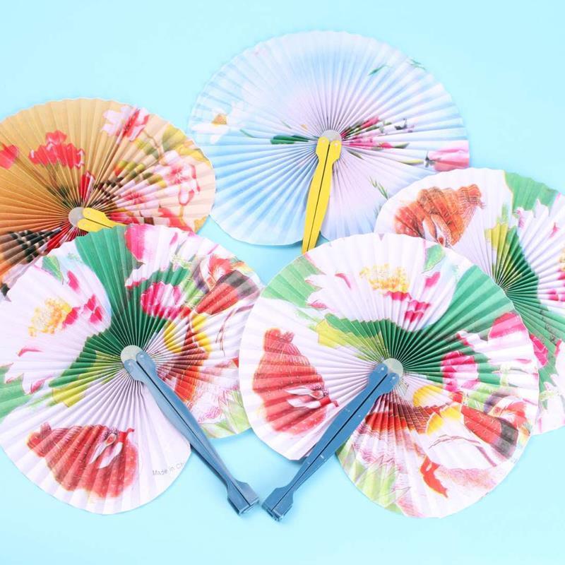 100 Paper Fan Chinese Style Small Fan Wechat Business Street Sweeping Small Gift Middle School Student Kindergarten Gift Graduation Prize