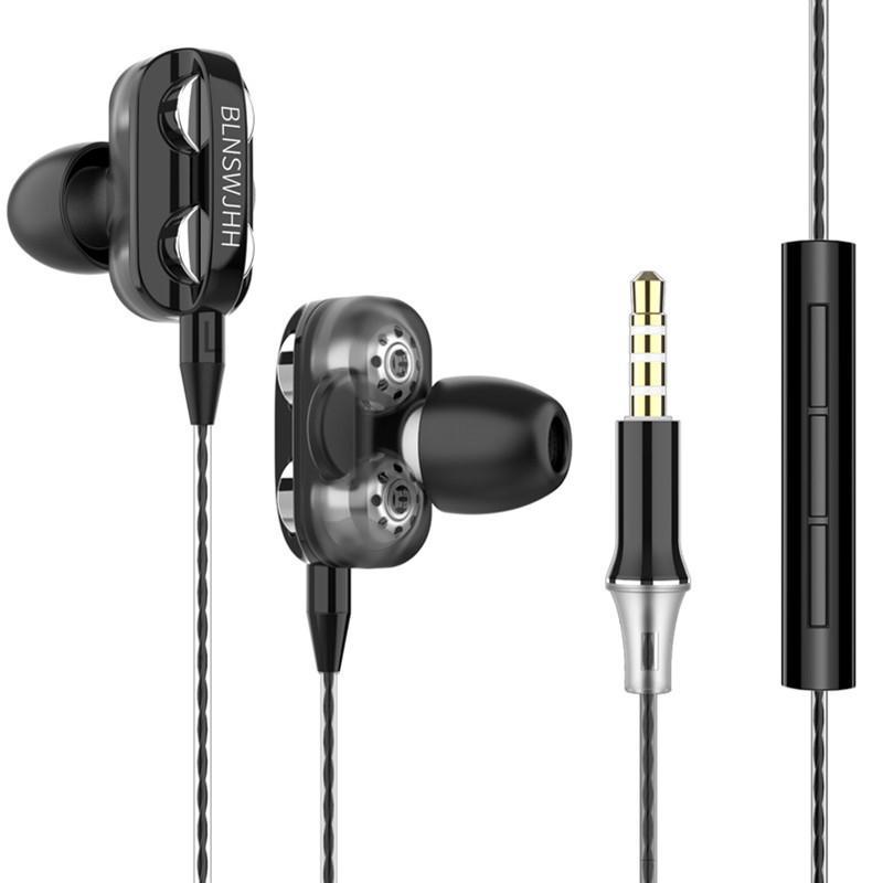 Eight-Core Moving Coil Iron Earphone in-Ear Wired Karaoke E-Sports PlayerUnknown's Battlegrounds Huawei Mobile Phone Vivo Universal Noise Reduction