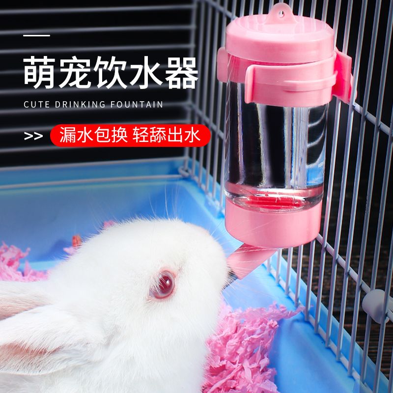 rabbit water fountain water feeding drinking water apparatus pet rabbit squirrel hamster special hanging leak-proof ball kettle supplies