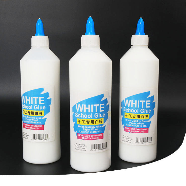 large bottle 500ml white glue handmade mud material liquid glue diy puzzle student kanghui woodworking fake water cheap