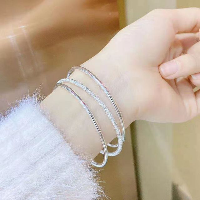 jingdang bracelet a pair of female summer pure silver bracelet female 999 silver bracelet new sansheng iii birthday gift girlfriend 7