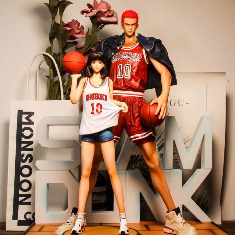 slam dunk hanamichi sakuragi rukawa kaede haruko akagi super large scene gk xiangbei five tigers garage kits model furnishing articles