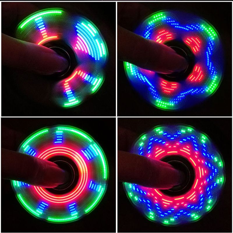 fingertip gyro edc luminous limited edition colorful rotating children‘s toy fingers advanced black technology finger tuo