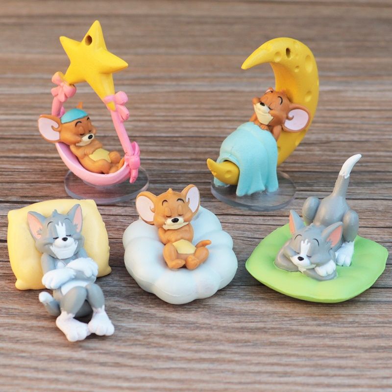 and mouse talking tom  jerry mouse hand-made children‘s toy model doll car decoration cake baking gift