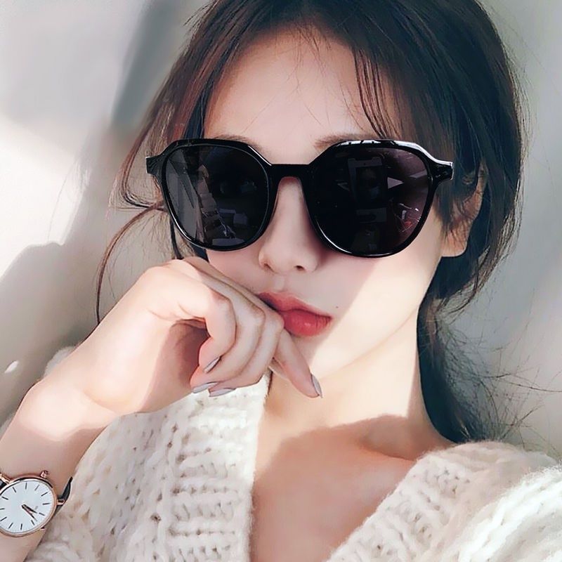 INS Sunglasses Female Korean Style Student Fashion Vintage round Face Disco Sunglasses Male UV Protection Douyin Online Influencer Same Style