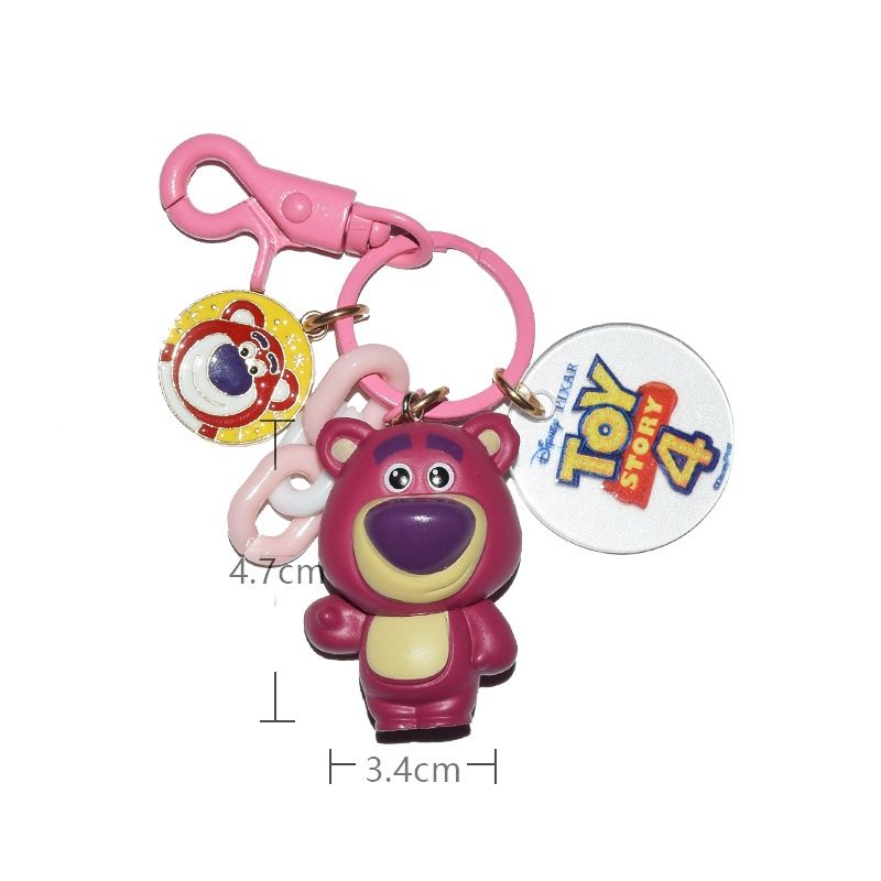 basguang year keychain strawberry bear ornaments tee-eyed alien key chain couple's couple's girlfriends key pendants women