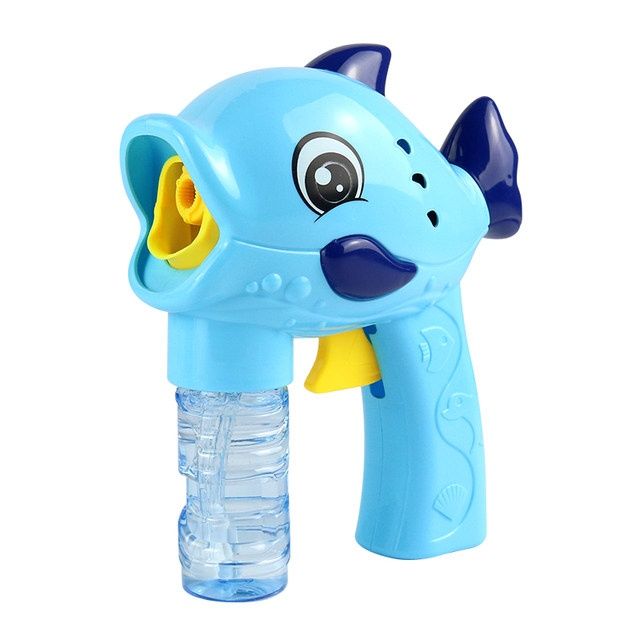 Dolphin Bubble Machine Children's Hand-Held Girl's Heart Ins Internet Celebrity Bubble Gun Blowing Bubble Water Replenisher Baby None