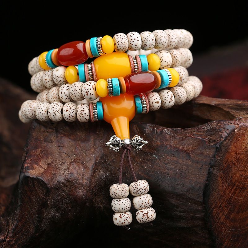 [10 yuan for one fake] genuine goods xingyue bodhi bracelet hainan 108 men‘s and women‘s rosary bracelets couple necklace