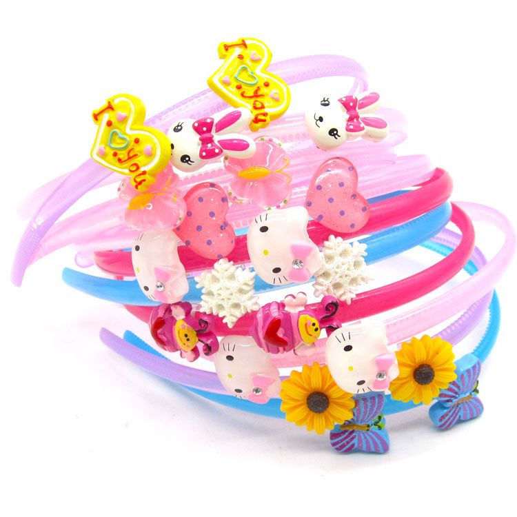 south korea children‘s hair accessories girl headband hairpin baby headdress cute cartoon princess barrettes child student ornament