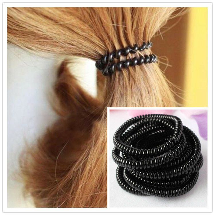 ultra-fine small telephone line headband hair band bracelet rubber band headdress spring headband telephone wire hair ties electric coil advanced