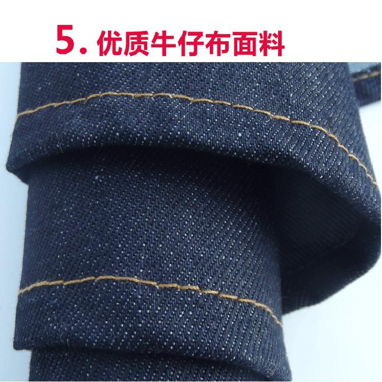 Very Affordable] Fashion Jean Apron Antifouling Thickening and Wear-Resistant Canvas Adult Kitchen Restaurant Barista Work Clothes