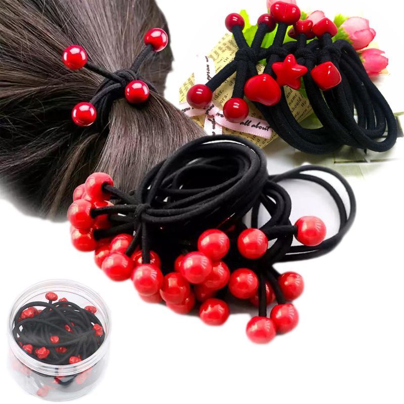 hair rope korean style thick high elastic adult and children small fresh simple tie hair ponytail rubber band hair ring hair accessories