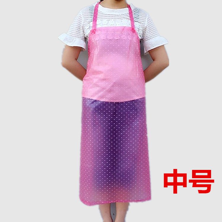 Very Cost-Effective] Waterproof and Oil-Proof Pvc Apron Adult Unisex Kitchen Water Plant Special Work Lengthened Transparent Apron