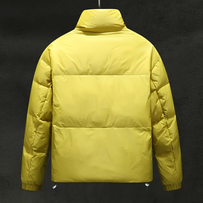 Classic down men's winter new white duck down short bread casual stand collar thickened thermal jacket_voghion.com