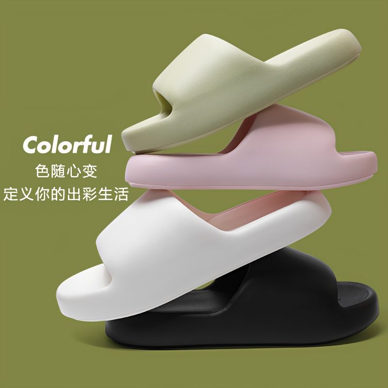 Home sandals and slippers summer ladies thick-soled outdoor wear indoor home soft-soled outdoor slippers non-slip couple slippers men