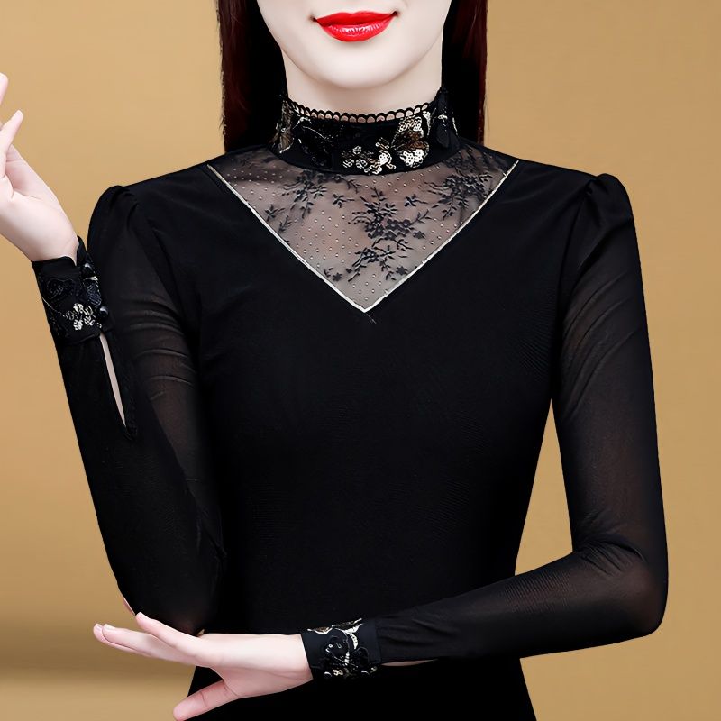 【加絨/不加絨】秋冬內搭打底衫長袖女2023新款小衫加絨打底上衣