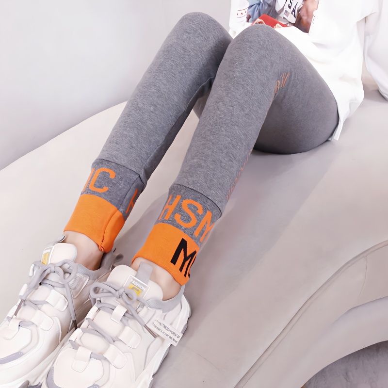 女童打底褲春秋裝外穿2022新款修身小女孩中大童加絨兒童褲子薄款