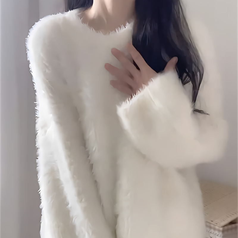 韓系秋冬款外穿溫柔風軟糯ins針織衫毛衣女寬鬆百搭洋氣套頭上衣