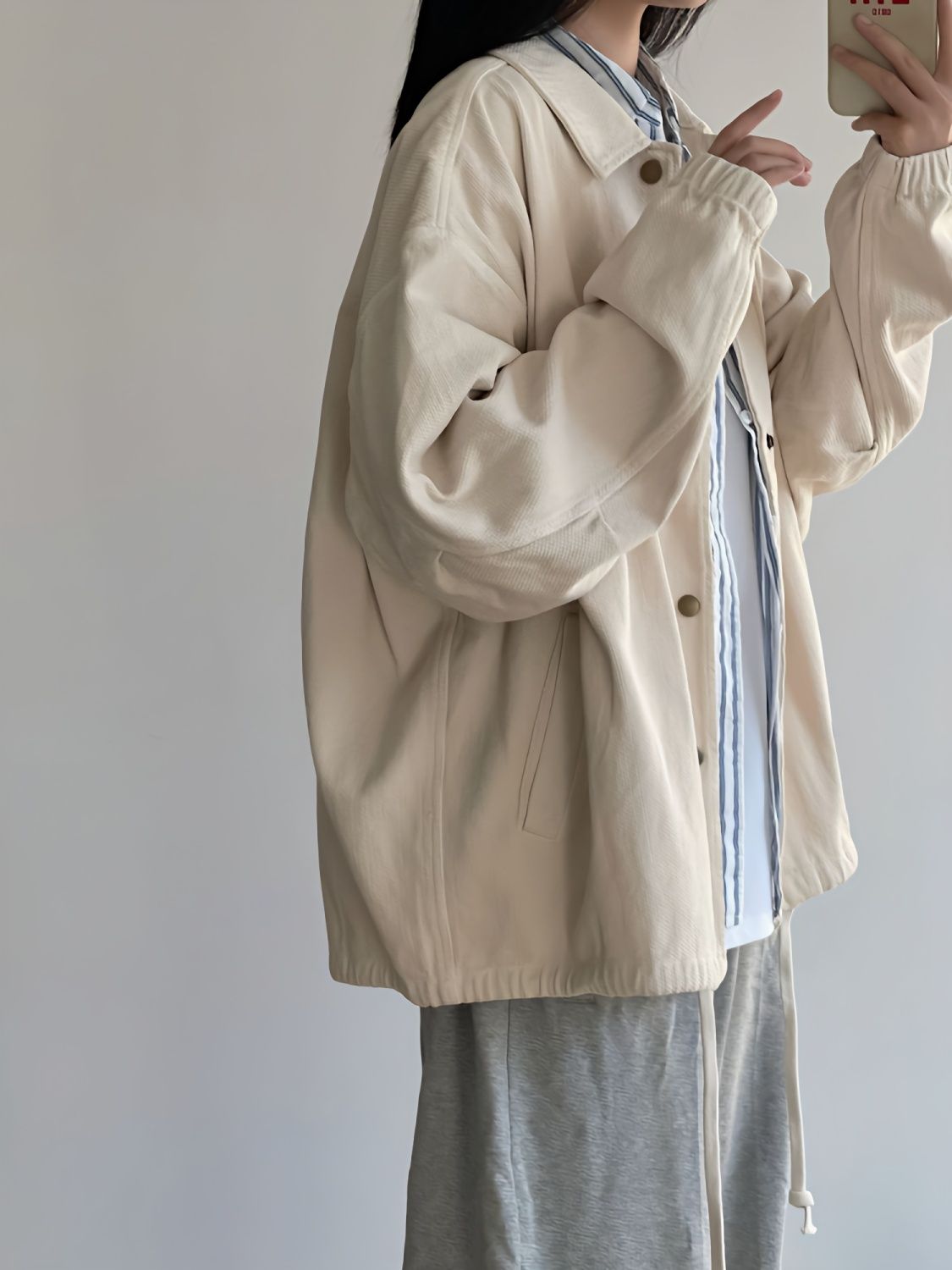 American retro denim jacket female spring and autumn new Japanese style fresh wind age reduction loose casual jacket top tide