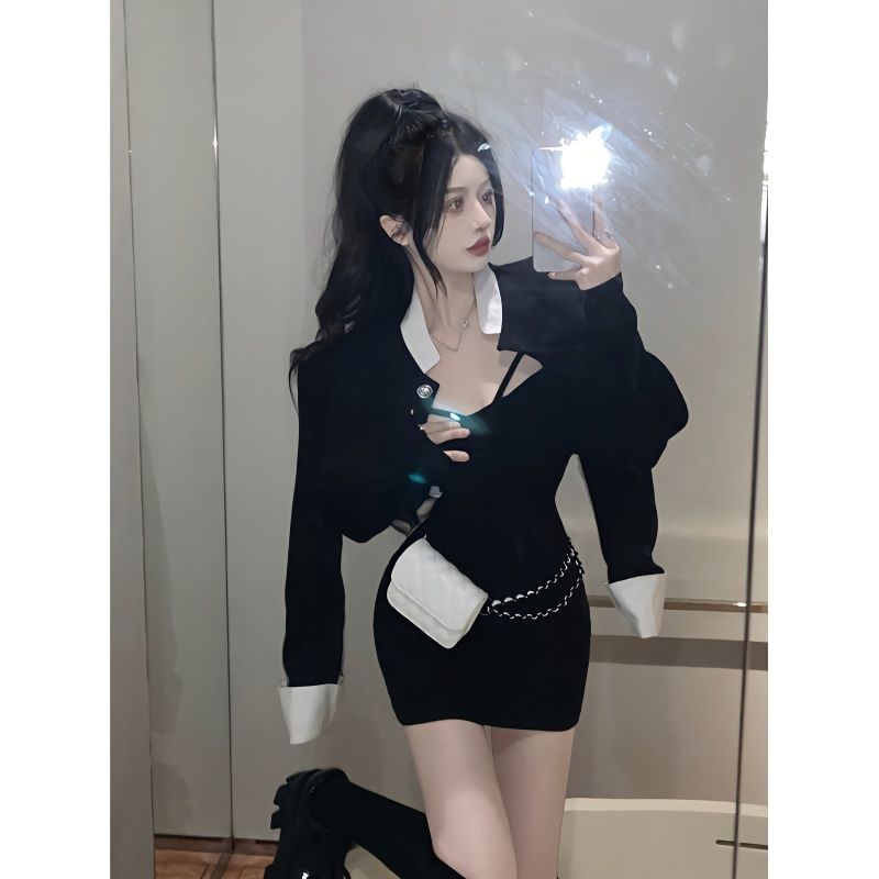 小香名媛風短款外套女設計感小眾秋季韓版高級感氣質chic長袖上衣