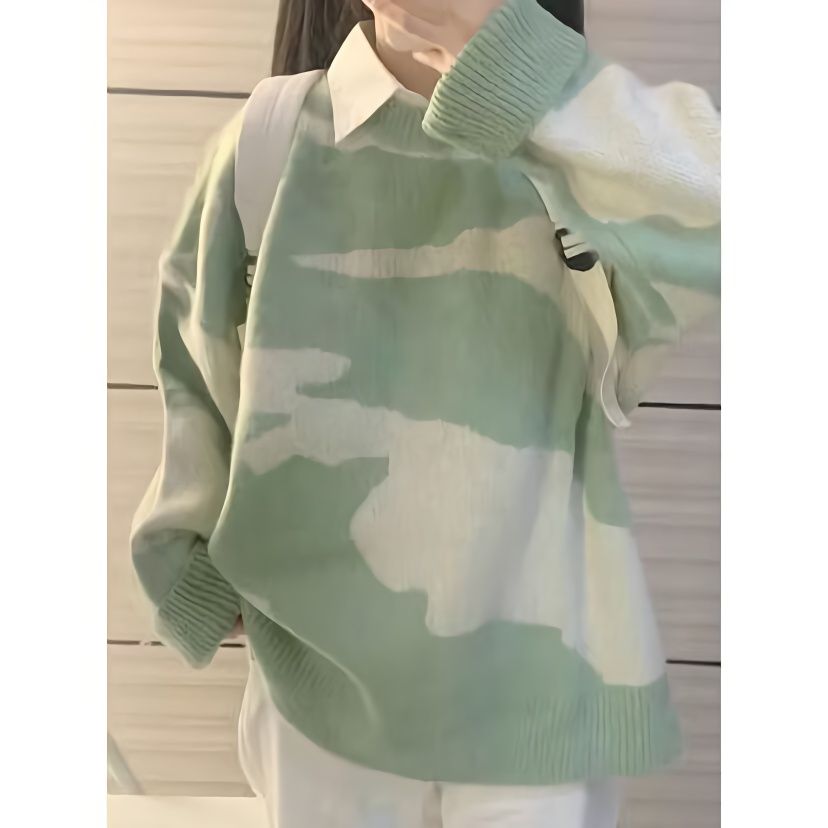美式復古韓系小眾森系法式ins毛衣女美拉德慵懶風學院風休閒百搭