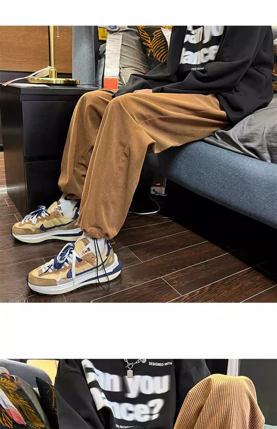 Herren Cordhose Gefüttert Gerade Geschnittene Freizeithose Warm_voghion.com