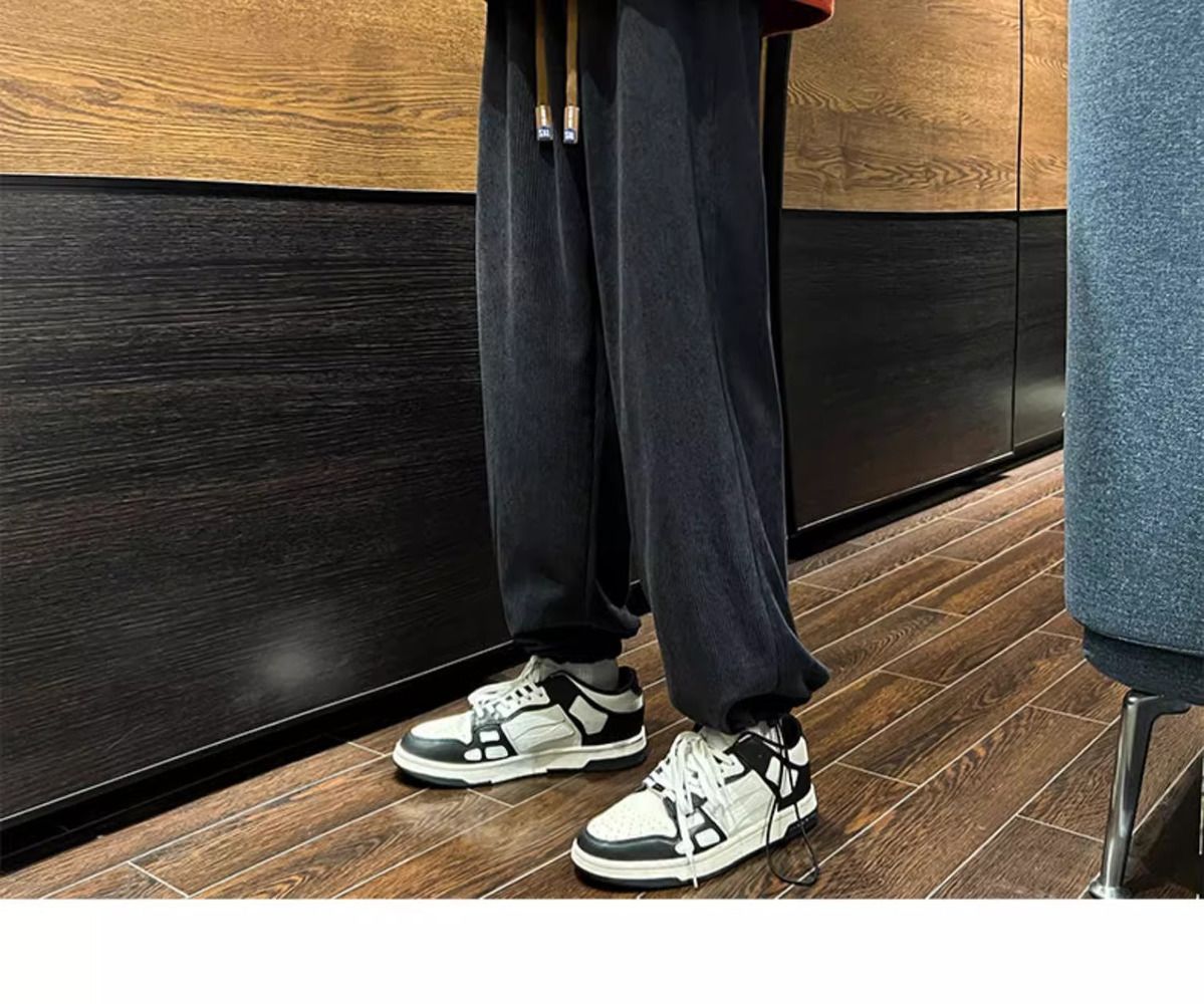 Herren Cordhose Gefüttert Gerade Geschnittene Freizeithose Warm_voghion.com