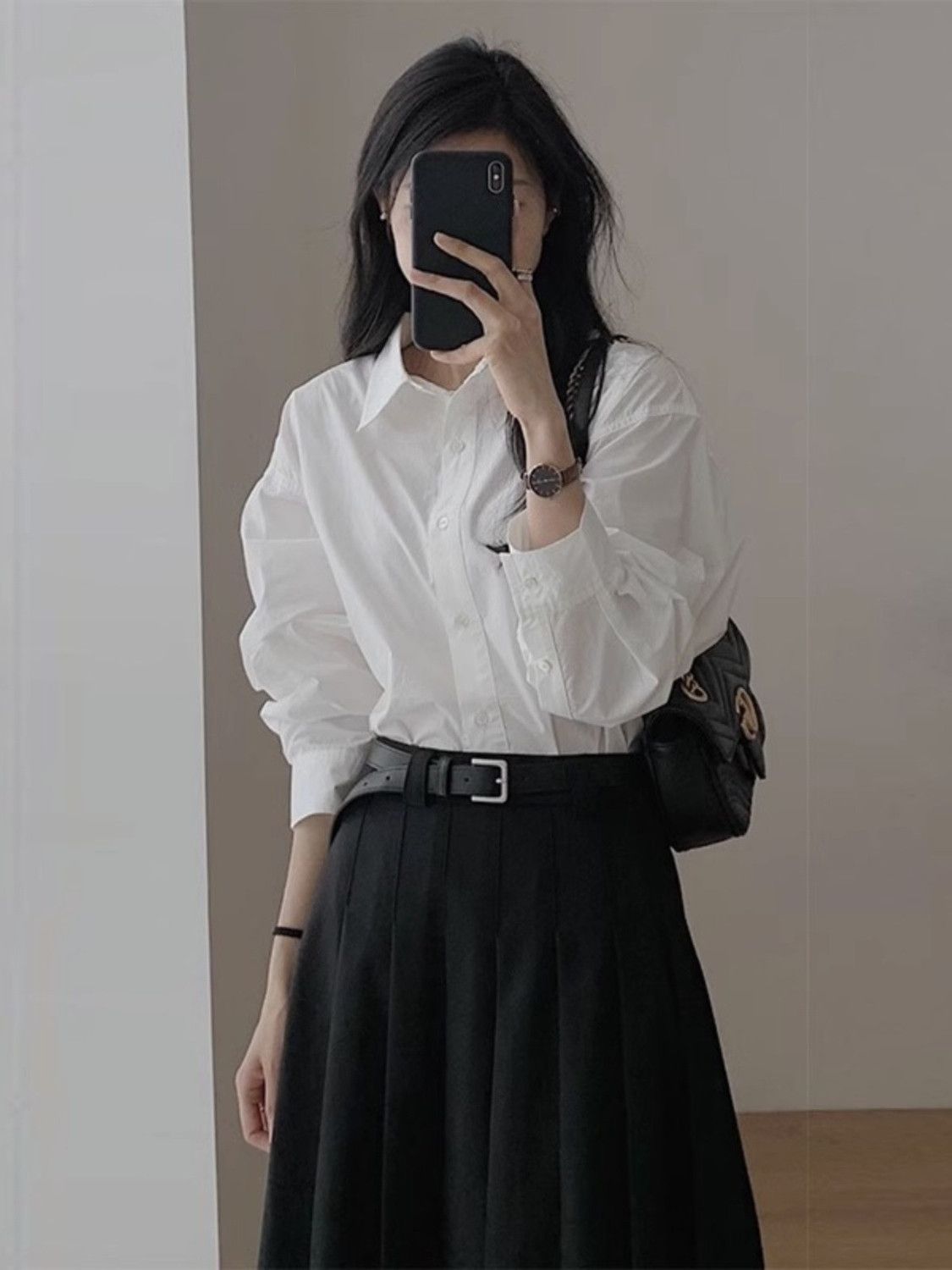 秋季女裝高檔白色襯衫女長袖外穿寬鬆百搭休閒學生襯衣上衣洋氣
