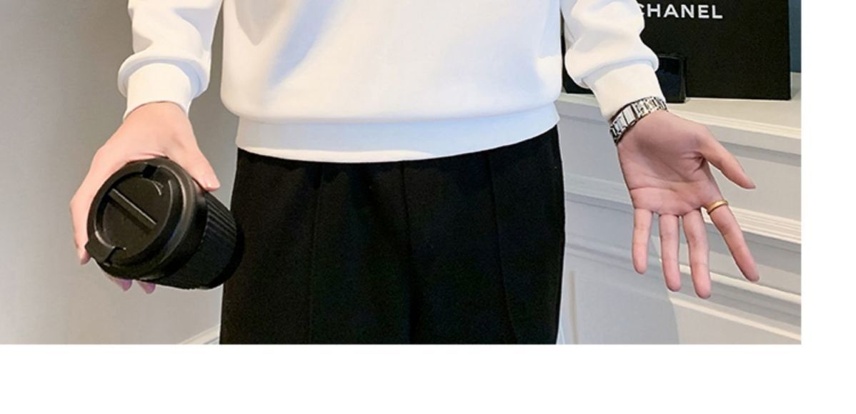 Sweater Men's Spring and Autumn 2023 New Pi Shuai Trendy Brand Contrast Colored Polo Shirt Men's Fashion Versatile Top_voghion.com