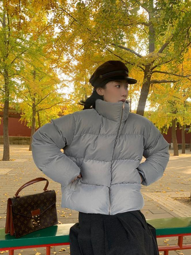 時尚保暖短款麵包服女冬季爆款高檔氣質小個子修身顯瘦百搭棉服潮