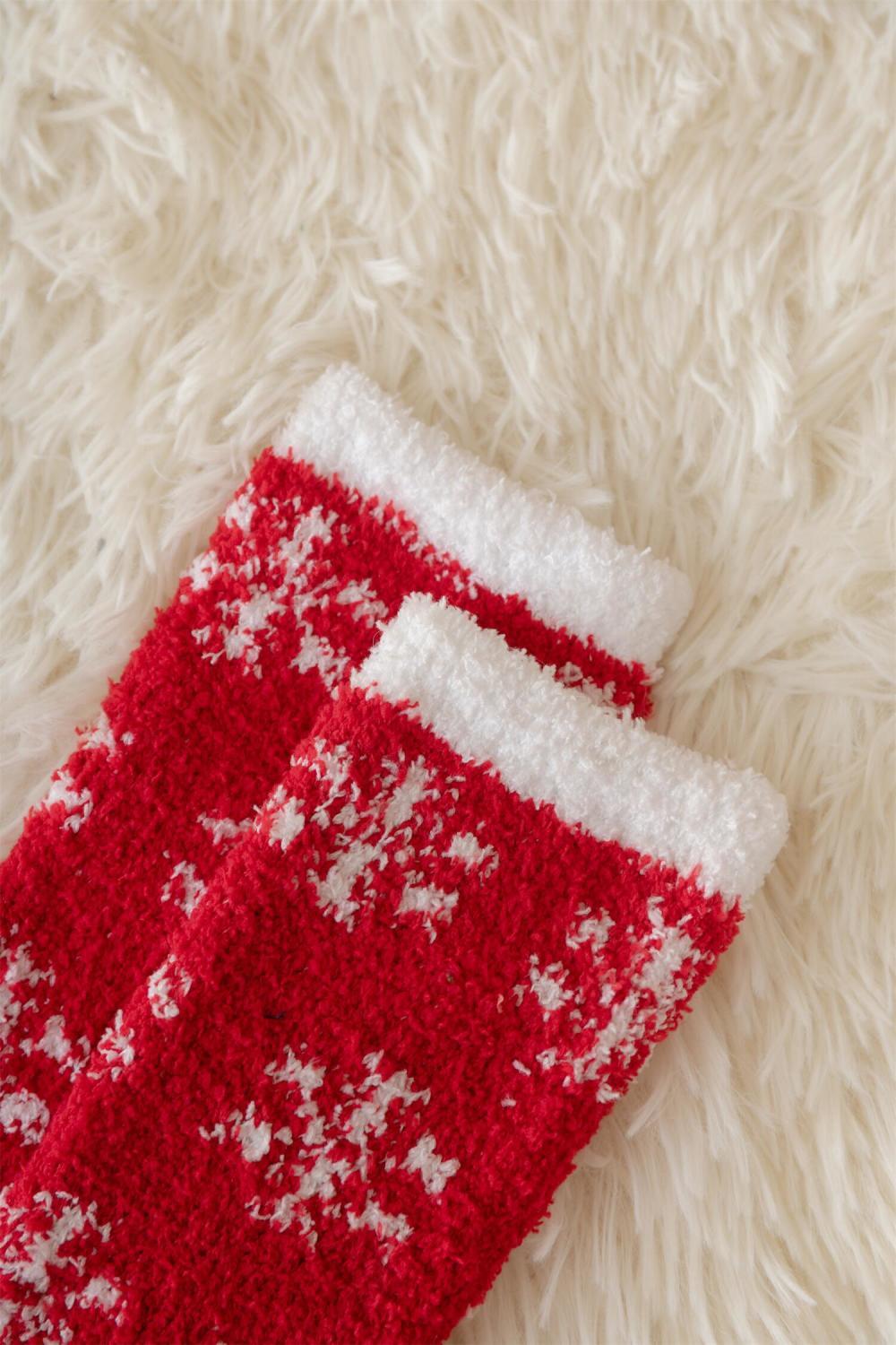 Cute Christmas socks, comfortable, warm, thick, and plush, full of festive atmosphere. Wishing you a happy Christmas_voghion.com