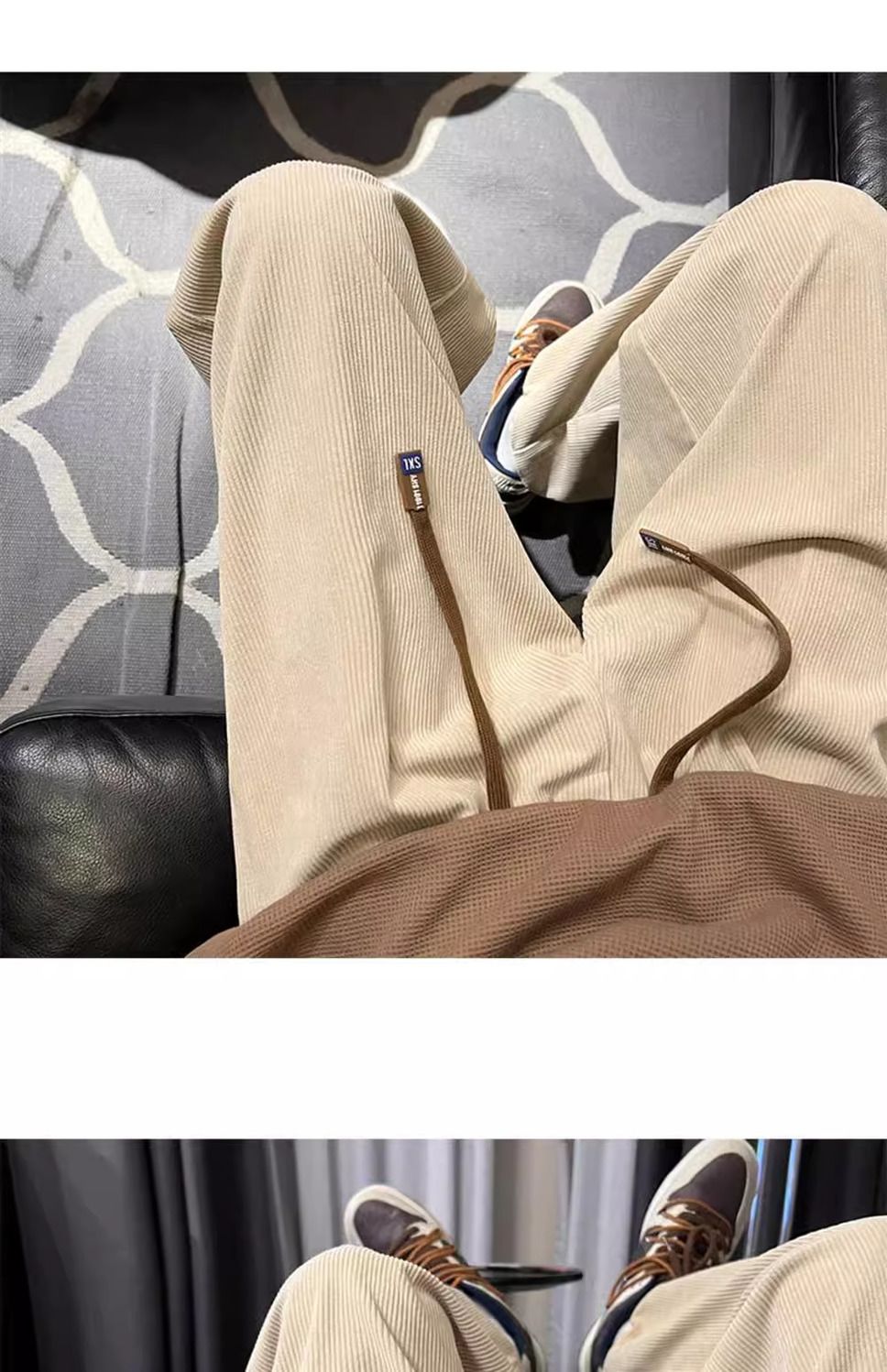 Herren Cordhose Gefüttert Gerade Geschnittene Freizeithose Warm_voghion.com
