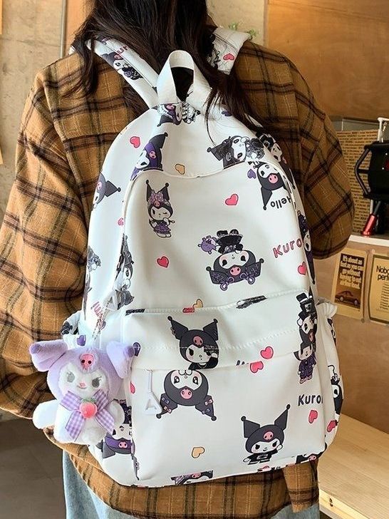 日系庫洛米少女書包初中生可愛軟妹背包女高中學生大容量雙肩包女