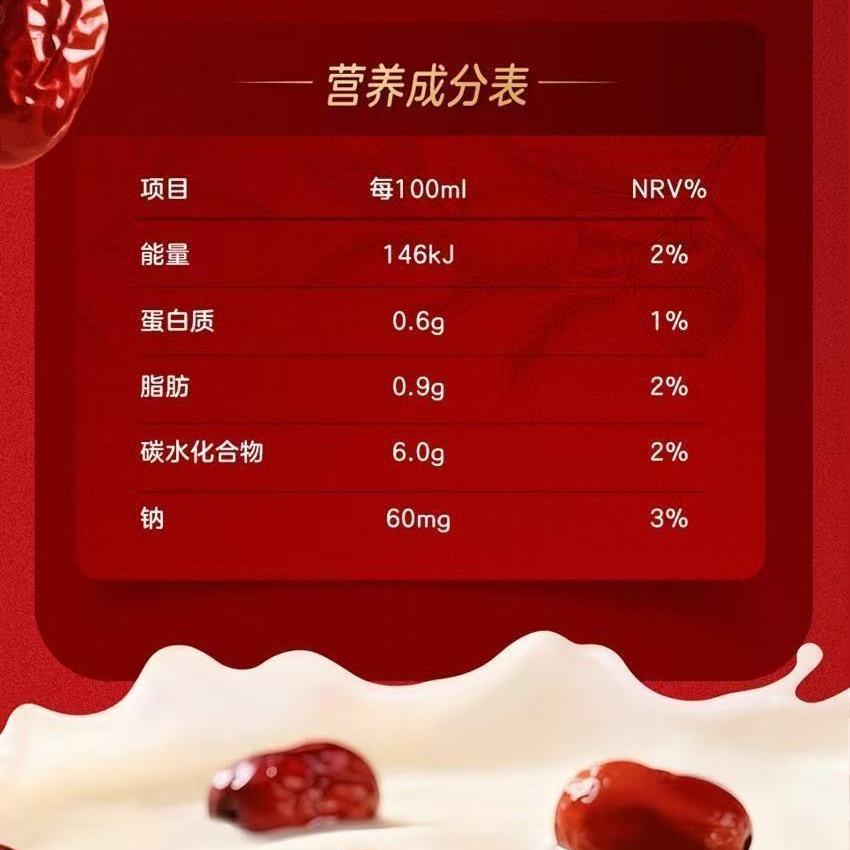 【5月产】蒙牛大红枣饮品200ml*24盒*1/2箱送礼早餐营养正品
