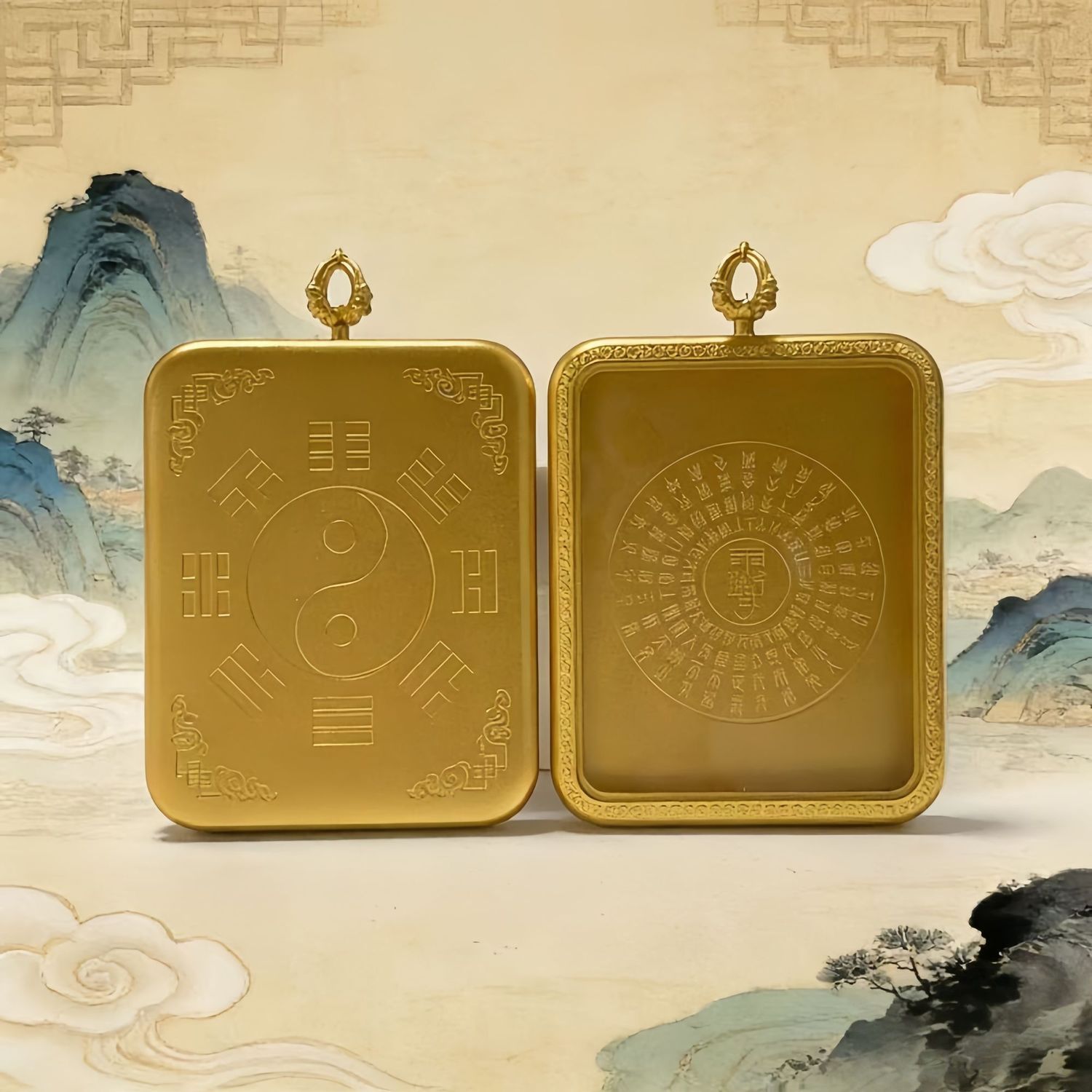 钛钢道家文化吊坠保色持久 图片 7