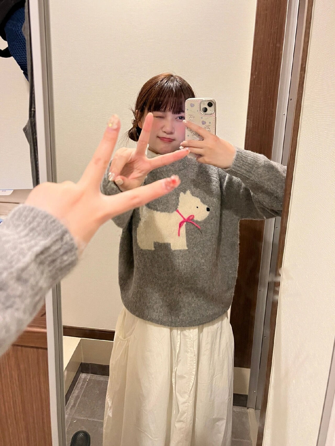 奶fufu慵懶毛衣女秋冬新款設計感甜美學院風軟糯圓領針織內搭上衣