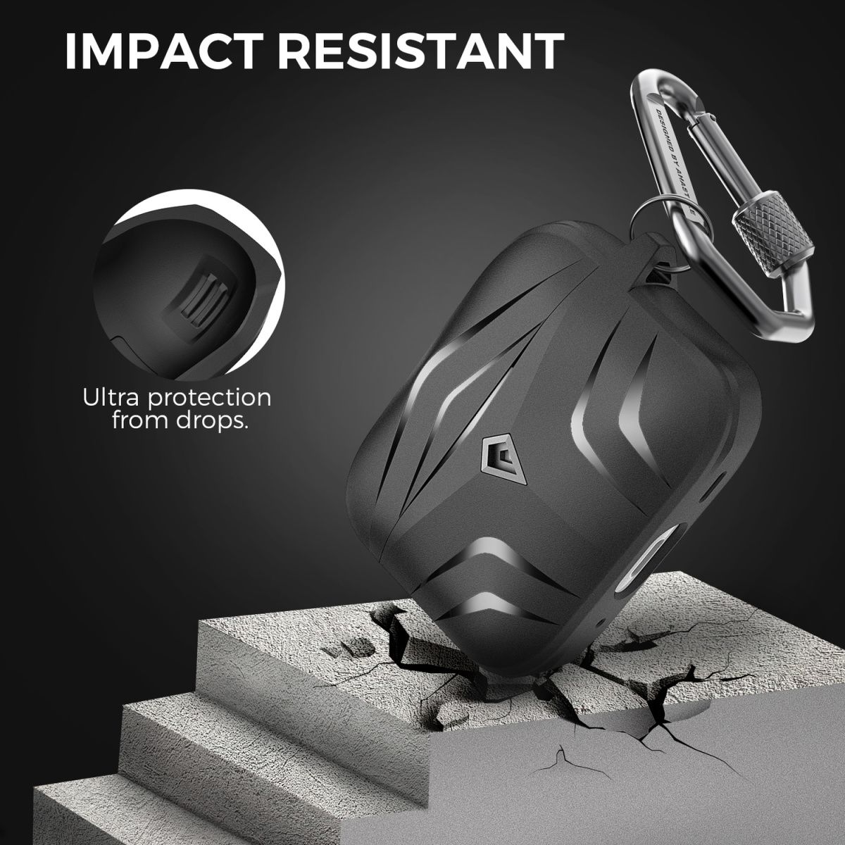 Geschikt voor Pro 2 advanced diamond edge TPU fine frosted surface harde beschermhoes met berggesphaak_voghion.com