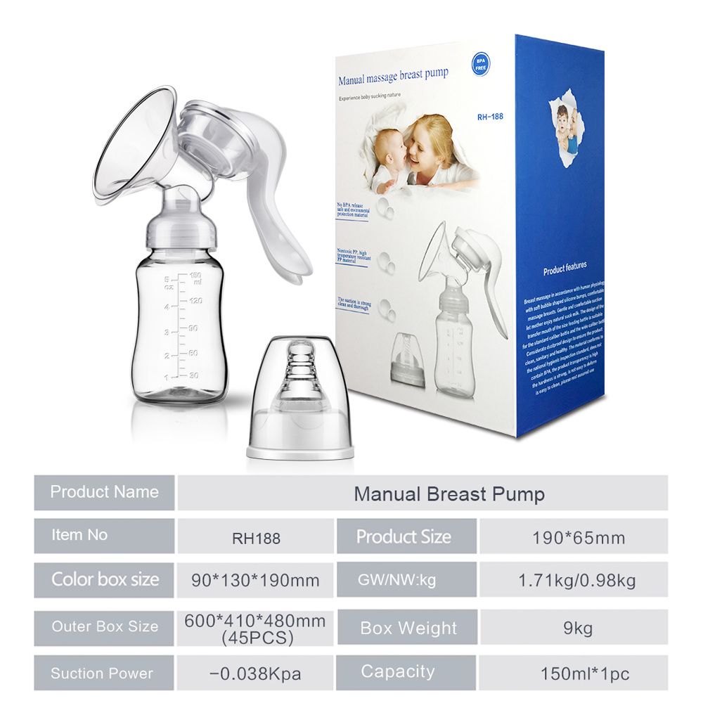 手动吸奶器出口品质畅销欧美抽奶器奶瓶器手动挤奶器吸乳器挤奶器