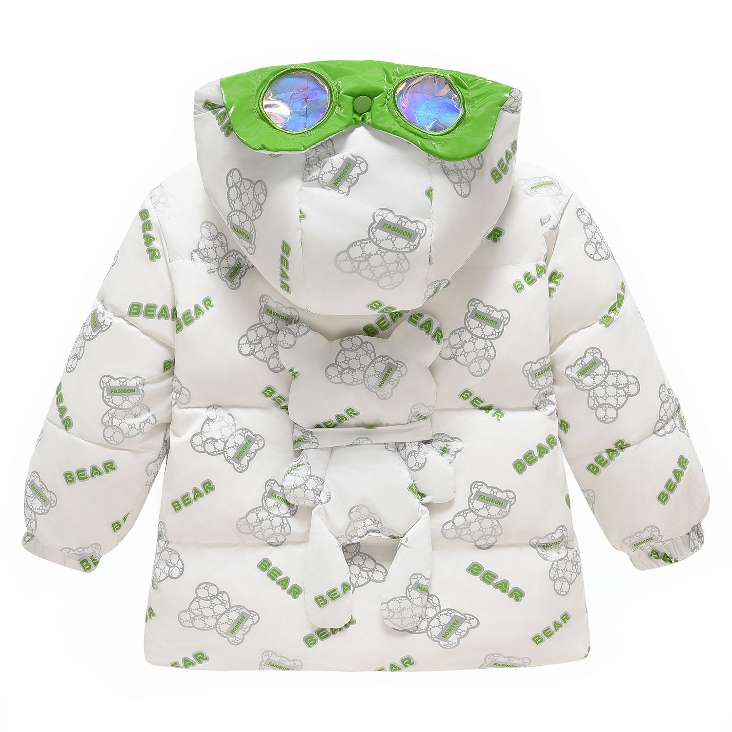 男童羽绒服新款韩版洋气加长款防水帅气冬季宝宝加厚眼镜外套