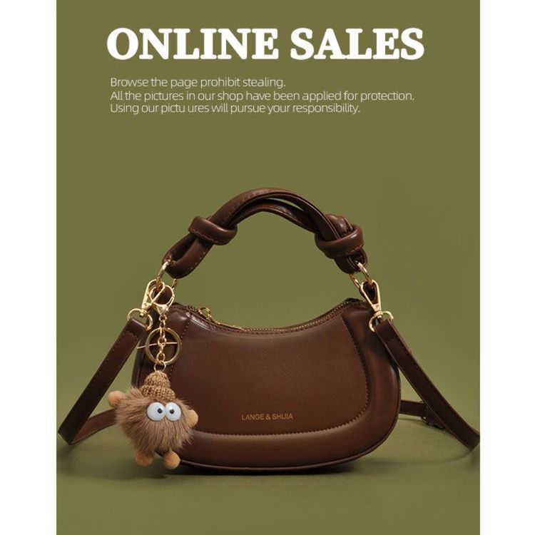 Auudre high-end retro small bag for women 2023 new autumn and winter versatile texture crossbody bag handheld small square bag