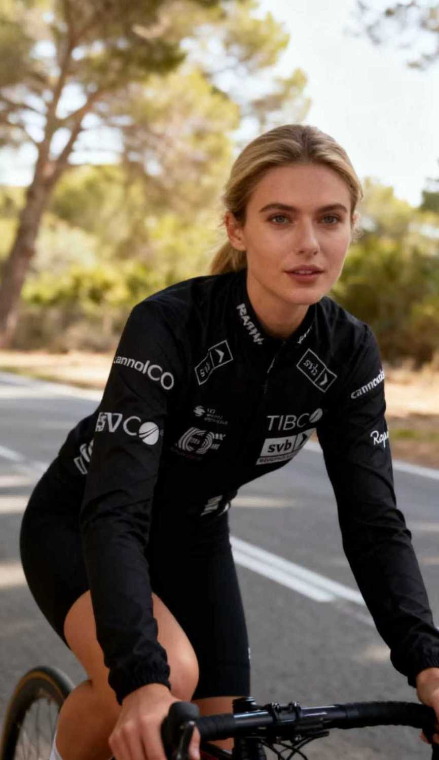 Lätt vindjacka cykeltröja med lång ärm för damer och herrar_voghion.com
